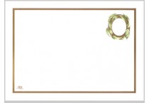 Certificates blank: matt GOLD with gum leaves