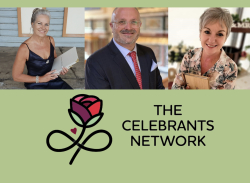 Image: Celebrant Julie Myers (WA), Celebrant Matthew J Lee (Vic), Celebrant Karen Twyford (QLD)